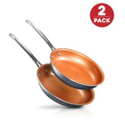 Gotham Steel - Ensemble de poêles à frire antiadhésives-Ustensiles De Cuisine Gotham Steel - avec plus de 30 millions de clients satisfaits, Gotham Steel a révolutionné les cuisines du monde entier avec l’introduction des ustensiles de cuisine antiadhésifs en cuivre céramique! Nouveauté pour 2021, nos poêles à frire primées se sont améliorées dans tous les domaines, y compris le revêtement antiadhésif, les poignées qui restent fraîches, la finition extérieure et la durabilité, y compris l’infusion de partic