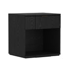 Manhattan Comfort - Table de nuit Clive 22" style mid-century moderne à 1 tiroir - Noir et Or-10