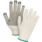 Zenith Safety - Gants À Pois, Poly/Coton, Un Côté, Calibre 7, Moyen, paquet de 240-Revêtement Un côté