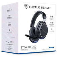 Turtle Beach - Casque de jeu Earforce Stealth 700 V3 pour PS4/PS5 - Noir-Système audio sans fil multiplateforme CrossPlay - Les deux émetteurs sans fil USB et le bouton unique sur le casque vous permettent de basculer rapidement entre votre PlayStation ou votre PC, sans avoir à déplacer l'émetteur ni à brancher des câbles.