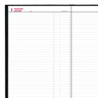 Brownline - 2026 Agenda quotidien Traditional - 13-3/8 po x 7-7/8 po - Noir - Anglais-Section registre comptable