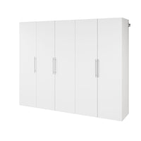 Prepac - Ensemble d'armoires de rangement HangUps ensemble M - blanc-L'ensemble M comprend : 1 armoire de rangement haute de 18 po l x 72 po H x 20 po P WCSW 0712 1 2 armoires de rangement hautes de 36 po l x 72 po H x 20 po P WSCW 0708 2K