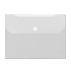 Winnable - Pochette transparente à ouverture latérale et fermeture Velcro - 2 poches - format lettre-Deux poches pour ranger les documents de manière organisée