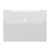 Winnable - Pochette transparente à ouverture latérale et fermeture Velcro - 2 poches - format lettre-Deux poches pour ranger les documents de manière organisée