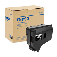CET - Konica Minolta Bizhub 4050i/4750i/4700i/ 4051i/4751i/4701i TNP90/91 Cartouche de toner - Rendement Standard - Noir-Couleur: Noir