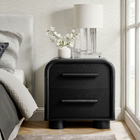 Modway - Bellamy 2 tiroirs Table de chevet - Noir-Glissières de plancher sans marquage