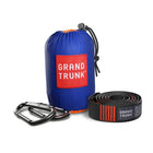 Grand Trunk - Hamac Double Deluxe avec sangles - Bleu et orange-Comprend 2 mousquetons de qualité nautique