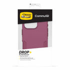 OtterBox - Coque Commuter avec MagSafe pour iPhone 16 Pro - Rouge Foxberry-Renforts autour de la caméra pour la protéger des impacts violents