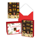 Pierre Belvédère - Cartes Temps des Fêtes-Fenêtres de Noël - 6 x 4,5 po - boîte de 20 et enveloppes - Anglais - paquet de 20-Intérieurs vierges pour des messages personnalisés
