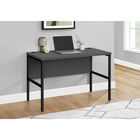 Monarch Specialties - Bureau - 48 po L - Travail - Bureau À Domicile - Qualité Commerciale - Stratifié Gris - Métal Noir-Bureau de qualité commerciale conçu pour répondre aux normes de sécurité ANSI / BIFMA, assurant durabilité et fiabilité pour un usage quotidien et bénéficiant d'une garantie limitée de 5 ans contre tout défaut