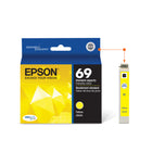 Epson - T069 Cartouche d'encre - Capacité standard - Jaune-Manipulation sans souci - impressions résistantes au maculage, à la décolouration et à l’eau