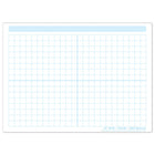 Ashley Productions - ASH97023 Smart Poly PosterMat Pals Économiseurs d'espace - 13" x 9-1/2" - Blocs de grille de 1/2" - 468 blocs - Lot de 10-Utilisez avec des marqueurs effaçables à sec ou à base d'eau et des crayons lavables. Surface inscriptible/effaçable.