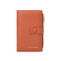 Champs - Portefeuille Mince Iconic - Tan-Porte-cartes avec protection RFID