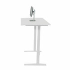 Uncaged Ergonomics - 60 po Rise Up Bureau assis-debout électrique à hauteur réglable - Blanc-Taille du bureau 60 x 30 po