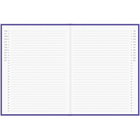 Hilroy - Cahier grand format Mahjong, 8.375 po x 10-7/8 po, Ligné, violet, 80 feuilles-Reliure cartonnée 