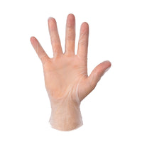 Gants transparents en vinyle sans poudre de 5,2 g 32825 Delight Supermax d’Aurelia, XS, Boîte de 10-Gants au fini lisse