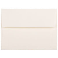 JAM Paper - Enveloppes d'invitation Strathmore A6 - 4,75 po x 6,5 po - Lin blanc naturel - paquet de 50 (74083I)-Lin Blanc Naturel