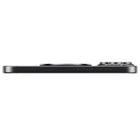 OhSnap - Snap 4 Luxe Support/Prise Extensible Pour Téléphone Cellulaire, Noir Obsidienne-En aluminium durable