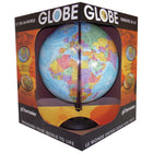 Replogle - Globe terrestre de bureau Globemaster 12 po bleu océan avec métal et demi-méridien - Français-Cartographie à jour
