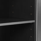 South Shore - Petite armoire de rangement à 2 portes, collection Morgan, noir pur (7270722)-Garantie de qualité de 5 ans