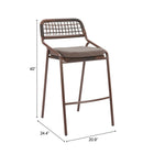 Zuo - Rio Tabouret de bar - Brun - Ensemble de 2-6