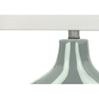 Monarch Specialties - Luminaire - 25 po H Lampe De Table - Céramique Verte - Abat-Jour Ivoire / Crème - Contemporain - Moderne-Fabriquée avec des matériaux de qualité, cette lampe de table tendance est assortie d'une garantie limitée de 2 ans contre tout défaut, pour votre plus grande confiance