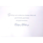 Mill Brook Studio - Cartes de souhaits Noël / Enveloppes - 5-3/8 po x 7-3/4 po - Souhaits de la Saison: Renne argenté - Paquet de 18-Imprimées sur un papier de qualité non couché