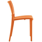 Modway - Hipster Fauteuil d’appoint de salle à manger Ensemble de 4 - Orange-Pour un usage intérieur ou extérieur