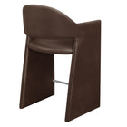 Modway - Talia 37 pouces Cuir végane Tabouret de comptoir - Espresso-Goupilles de pied protégeant le plancher