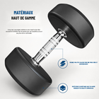 MotionGrey - Haltère  à poids fixe pour l’entraînement musculaire à domicile - 30 lb-Conception à poids fixe ne nécessitant ni disques ni réglage entre les exercices