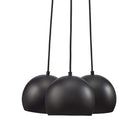 Modway - Chalice 3-Lumière Métal Pendentif - Noir-Compatible DEL, Assemblée requise