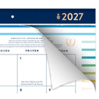 AT-A-GLANCE – Sous–main Emily Ley 2027 – 17 po x 22 po – rayures joyeuses – bilingue-12 mois de planification mensuel