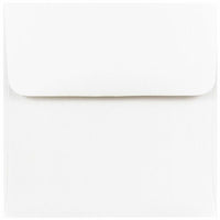 JAM Paper - Enveloppes d'invitation carrées - 4,5 po x 4,5 po - Blanc - 50/paquet (439911145I)-Couleur blanche