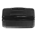 Swiss Mobility - Valise de cabine rigide 21.75 po de la collection JFK - Noir-Roues pivotantes simples à 360 degrés pour un roulement sans effort, doux et silencieux