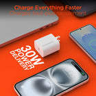 HyperGear - Chargeur mural USB-C PD 30 W avec LED - Blanc-Chargement à pleine vitesse pour MacBook Air et Chromebooks