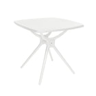 Dura Housewares - Table de bistro carrée Granada - blanc-Conception moderne et polyvalente