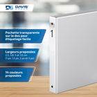 Davis Group Super économie, Reliure à anneaux ronds 1 po, paquet de 6 – Blanc-Anneau Rond, Non-Verrouillage