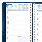 Blueline - 2026 Agenda quotidien avec reliure spirale - 8 po x 5 po - Bleu - Bilingue-Coins détachables