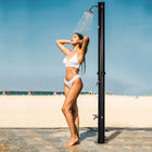 Outsunny - Douche solaire chauffée 5,3 gallons avec pommeau de pluie rotatif à 360°-Haute pression d'eau et températures élevées