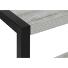 Monarch Specialties - 2082 Table D'Appoint - 22 po H/Gris/Metal Noir-Assemblage requis: des instructions illustrées et tout le matériel sont fournis pour plus de commodité (des outils supplémentaires peuvent être nécessaires)