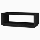 Hudson&Canal - Table basse rectangulaire Tannen 48" L - Grain noir-Le plateau de table a une capacité de poids de 75 lb