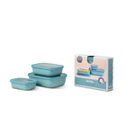 Mepal - CIRQULA ENS/3 Rect' Shlw  500 mL, 1+2L/17, 34, 68oz  Vert Nordique-Va au lave-vaisselle