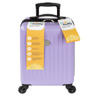 Pep Rally - Valise 19,25 po cabine pour enfant - Bleu-Fabriquée en PC-ABS léger et résistant aux chocs