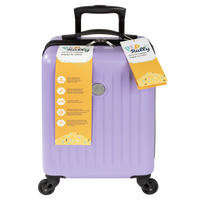 Pep Rally - Valise 19,25 po cabine pour enfant - Bleu-Fabriquée en PC-ABS léger et résistant aux chocs