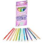 Crayola - Crayons de couleur, Pastel, 12/boîte, paquet de 12-CRAYOLA COLOURS : Vendus en paquets de 12, chaque paquet contient 12 couleurs de crayons douces et sereines, dont le saumon, le melon, l'abricot, le jaune non moelleux, le vert printanier, le vert d'eau, la menthe fraîche, le bleuet, la pervenche, la majesté des montagnes violettes, l'ardoise et le sable.