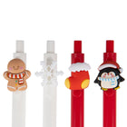 General Supply Goods + Co - Stylos à icônes des Fêtes - 0,5 mm - Paquet de 4-4