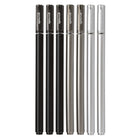 Stylos à gel noirs Gry Mattr, translucides, 7 par paquet-Encre noire