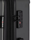 Swiss Gear - Valise pivotante moyenne 24 po - gris foncé-Grand intérieur divisé avec sangles de compression élastiques pour maintenir les vêtements en place et sans plis