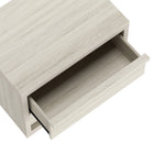 Manhattan Comfort - Table de nuit contemporaine Navis 26" à 2 tiroirs - Chêne blanchi-Disponible en trois finitions polyvalentes : chêne naturel, gris charbon et chêne blanchi pour s’adapter à différents styles de décoration