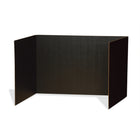 Pacon - Panneaux de confidentialité à 3 panneaux - noir - 16 po H x 48 po L x 12 po P - Paquet de 4-Les panneaux de confidentialité robustes sont fabriqués en carton ondulé, parfaits pour un bureau, une table ou un ordinateur